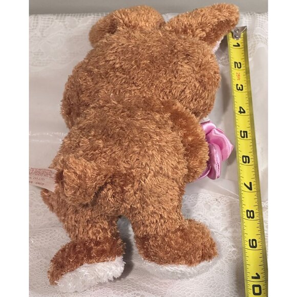 Dan Dee Bunny Rabbit Big Ears Easter Basket Plush Stuffed Animal kids Gift 10" - Picture 5 of 7